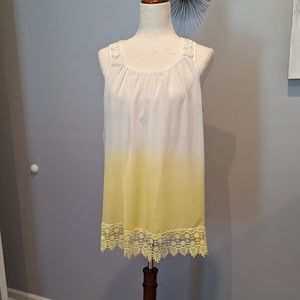 ND Ombre Yellow & White Tank Top Sz L